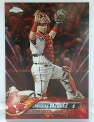 Christian Vazquez [Red] #103 Baseball Cards 2018 Topps Chrome Sapphire Prices