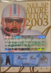 Warren Moon [Green] #MO Football Cards 2003 SP Signature Signature Edition Prices