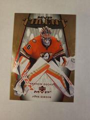 John Gibson #MT-10 Hockey Cards 2023 Upper Deck MVP 20th Anniversary Prices