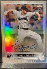 Anthony Bender [Refractor] #RA-AB Baseball Cards 2022 Topps Chrome Rookie Autographs Prices