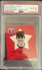 Nolan Ryan Baseball Cards 1978 Pepsi Cola Superstars Hand Cut Prices