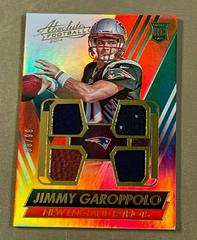 Jimmy Garoppolo [Autograph Jersey, Ball, Glove] #223 Football Cards 2014 Panini Absolute Prices