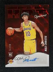 Max Christie [Red] #HSR-MAX Basketball Cards 2022 Panini Hoops Hot Signatures Rookies Prices