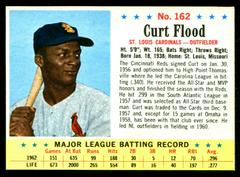 Curt Flood [Hand Cut] #162 Baseball Cards 1963 Post Cereal Prices