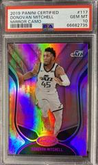 Donovan Mitchell [Mirror Camo] Basketball Cards 2019 Panini Certified Prices