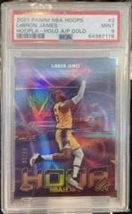 LeBron James [Holo Artist Proof Gold] #2 Basketball Cards 2021 Panini Hoops Hoopla Prices