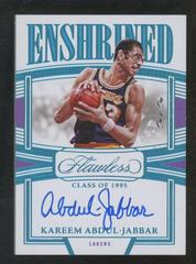 Kareem Abdul-Jabbar [Platinum] #7 Basketball Cards 2022 Panini Flawless Enshrined Signature Prices