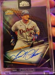 Miguel Cabrera [Orange Refractor] #CBA-MC Baseball Cards 2021 Topps Chrome Black Autographs Prices