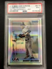 Manny Machado [Refractor] Baseball Cards 2010 Bowman Chrome 18U USA Baseball Prices