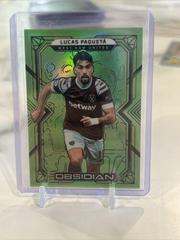 Lucas Paqueta [Neon Green Flood] Soccer Cards 2022 Panini Obsidian Prices
