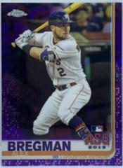 Alex Bregman [Purple Refractor] #72 Baseball Cards 2019 Topps Chrome Update Prices
