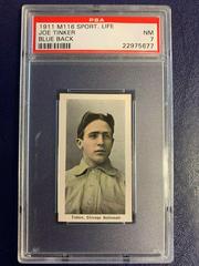 Joe Tinker [Blue Back] Baseball Cards 1911 M116 Sporting Life Prices