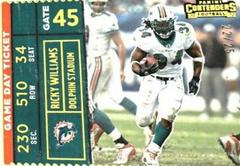 Ricky Williams [Gold] Football Cards 2022 Panini Contenders Game Day Ticket Prices