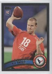 T.J. Yates [Black] #74 Football Cards 2011 Topps Prices