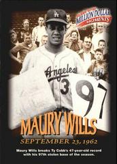 Maury Wills #25 Baseball Cards 1997 Fleer Million Dollar Moments Prices