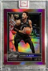 Derrick Rose [Red] Basketball Cards 2020 Panini One and One Prices