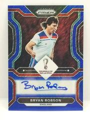 Bryan Robson [Blue Shimmer] Soccer Cards 2022 Panini Prizm World Cup Signatures Prices
