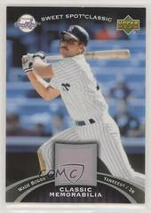 Wade Boggs #CM-BO Baseball Cards 2007 Upper Deck Sweet Spot Classic Classic Memorabilia Prices