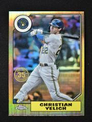 Christian Yelich Baseball Cards 2022 Topps Chrome 1987 Prices