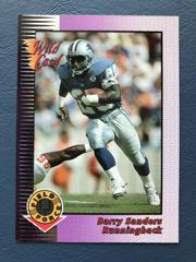 Barry Sanders [Silver] #18 Football Cards 1992 Wild Card Field Force Prices