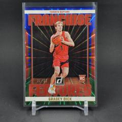 Gradey Dick [Blue Green] #4 Basketball Cards 2023 Panini Donruss Franchise Features Prices