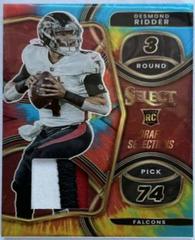 Desmond Ridder [Tie Dye] #DS-4 Football Cards 2022 Panini Select Draft Selections Memorabilia Prices