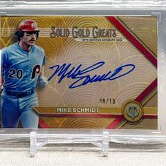 Mike Schmidt [Red] #GGA-MS Baseball Cards 2022 Topps Tribute Solid Gold Greats Autographs Prices