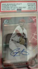 Cooper Hjerpe [Red] #CDA-CHE Baseball Cards 2022 Bowman Draft Chrome Autographs Prices