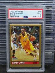LeBron James Gold Basketball Cards 2003 Bazooka Prices