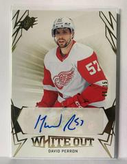 David Perron [Gold] #WO-DP Hockey Cards 2022 SPx White Out Autographs Prices