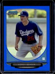 Corey Seager [Fielding Blue Refractor] #BCP125 Baseball Cards 2013 Bowman Chrome Prospect Prices