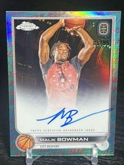 Malik Bowman [Aqua Red] #CA-MB1 Basketball Cards 2022 Topps Chrome OTE Overtime Elite Autographs Prices