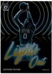 Jayson Tatum [Gold] Basketball Cards 2022 Panini Donruss Optic Lights Out Prices