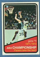 ABA Championship Basketball Cards 1972 Topps Prices