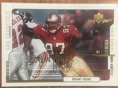 Bryant Young [Gold Script] Football Cards 2000 Upper Deck MVP Prices