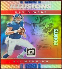 Eli Manning, Davis Webb #22 Football Cards 2017 Panini Donruss Optic Illusions Prices