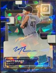 Matt Brash [Navy Blue Ice] #RRS-BR Baseball Cards 2022 Panini Donruss Optic Rated Rookie Signatures Prices