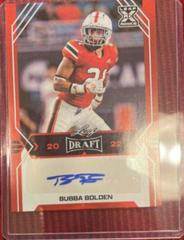 Bubba Bolden [Red] #BA-BB1 Football Cards 2022 Leaf Draft Autographs Prices