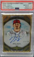 Mike Trout #TCA-MT Baseball Cards 2022 Topps Transcendent Collection Autographs Prices