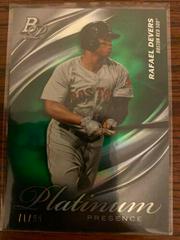 Rafael Devers [Green] Baseball Cards 2019 Bowman Platinum Presence Prices