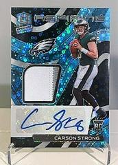 Carson Strong [Blue] Football Cards 2022 Panini Spectra Aspiring Patch Autographs Prices