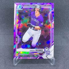 Drew Romo [Purple] #BCP-164 Baseball Cards 2021 Bowman Chrome Sapphire Prospects Prices