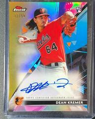 Dean Kremer [Gold Refractor] #FA-DK Baseball Cards 2021 Topps Finest Autographs Prices