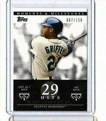 Ken Griffey Jr. [67 Hits] #47 Baseball Cards 2007 Topps Moments & Milestones Prices