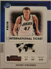 Andrei Kirilenko #8 Basketball Cards 2021 Panini Contenders International Ticket Prices