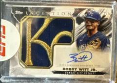 Bobby Witt Jr. [Team Logo] #IAJH-BW Baseball Cards 2023 Topps Inception Autograph Jumbo Hat Patch Prices