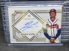 Ronald Acuna Jr. Baseball Cards 2022 Topps Definitive Autograph Collection Prices