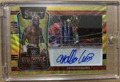 Apollo Crews [Gold Wave Prizm] Wrestling Cards 2022 Panini Select WWE Ringside Action Signatures Prices