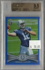 Andrew Luck [Passing Blue Refractor] #1 Football Cards 2012 Topps Chrome Prices