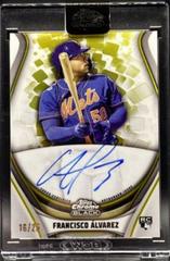 Francisco alvarez [Gold Trim] Baseball Cards 2023 Topps Chrome Black Ivory Autographs Prices